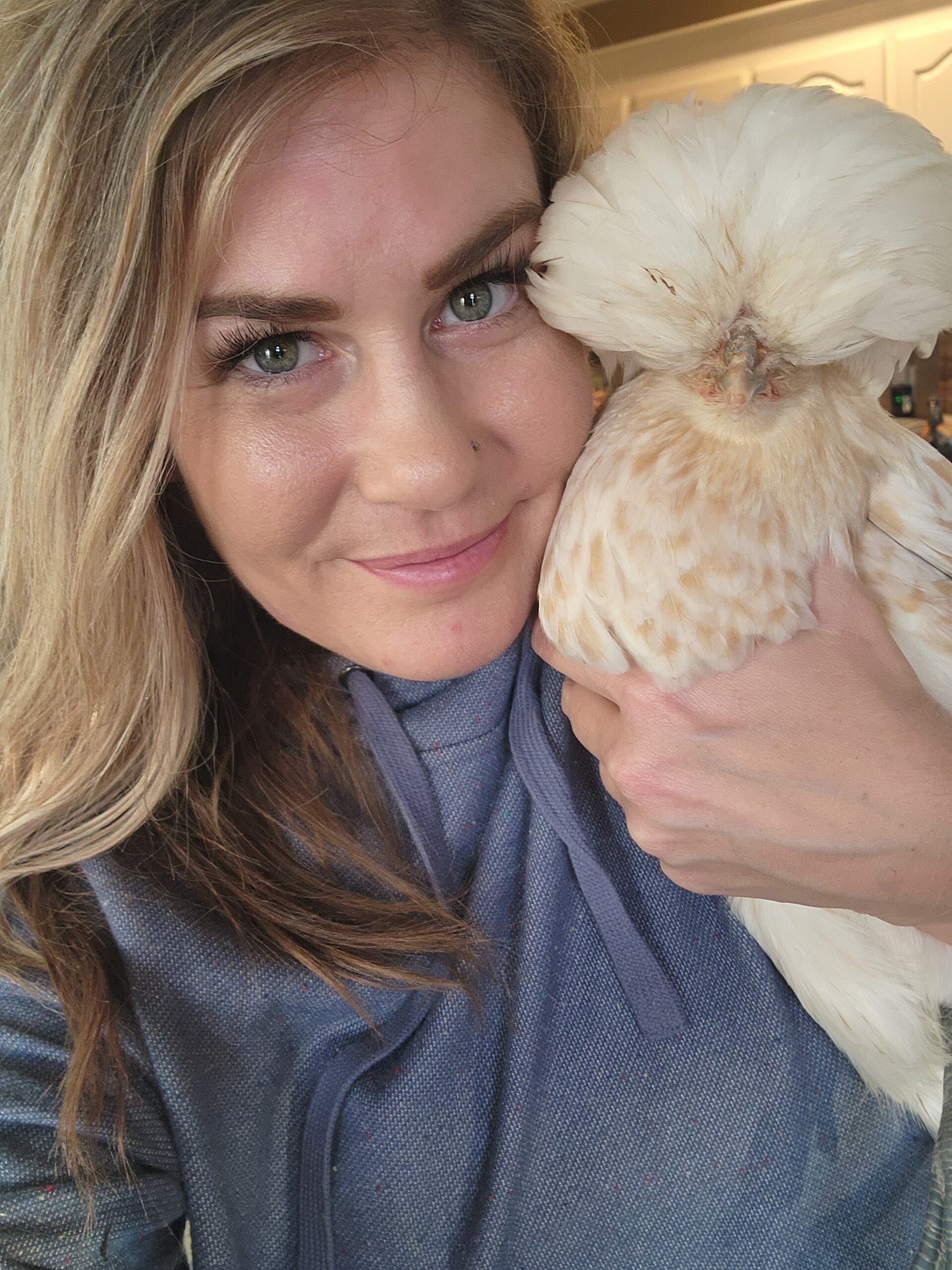 Friendly animal interaction at LiveStrong