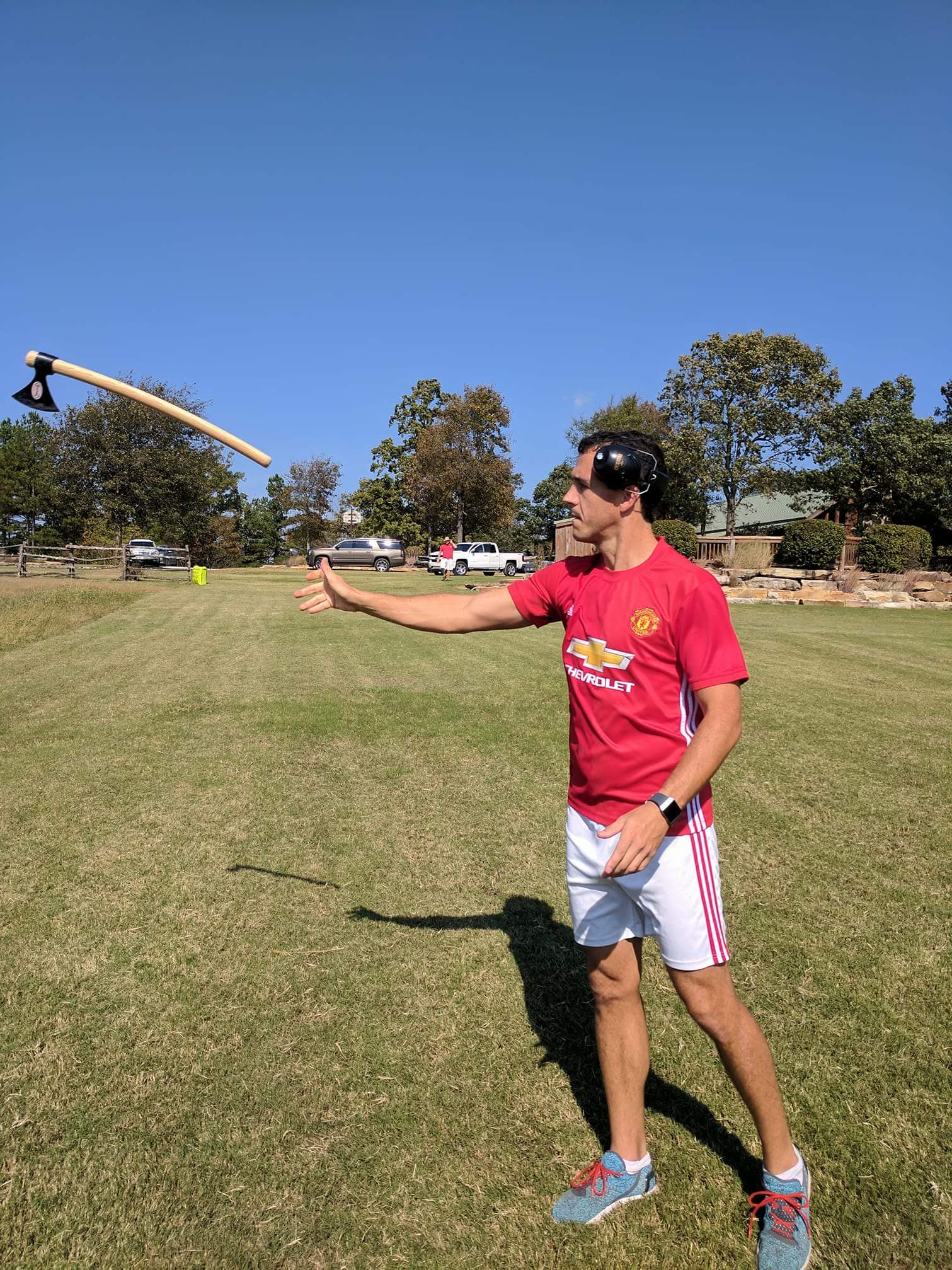 Axe throwing as an outdoor challenge activity